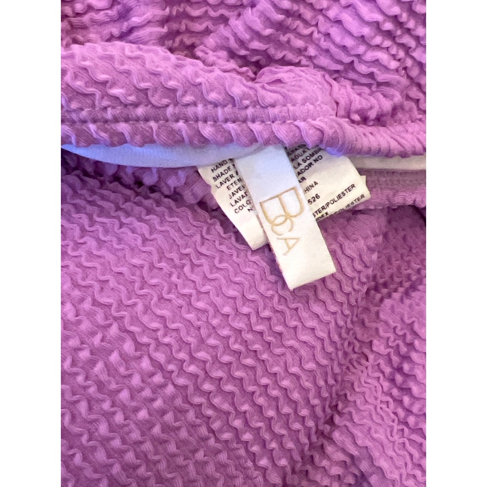 Becca by Rebecca Virtue Purple Textured One Piece Swimsuit V-Neck XXL 1611431